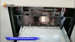 This is a fully automatic cutter machine for glass fiber, you can also use it to cut off other similar textile waste materials. #glassfiber #fibercutter #TextileWaste #cuttermachine | Suny Machinery