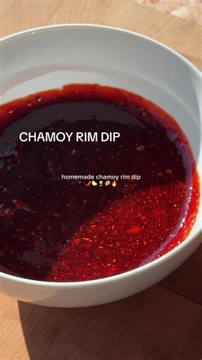 Easy Homemade Chamoy Rim Dip Recipe