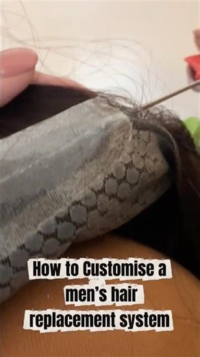 The quickest way to customise a mens hair replacement system