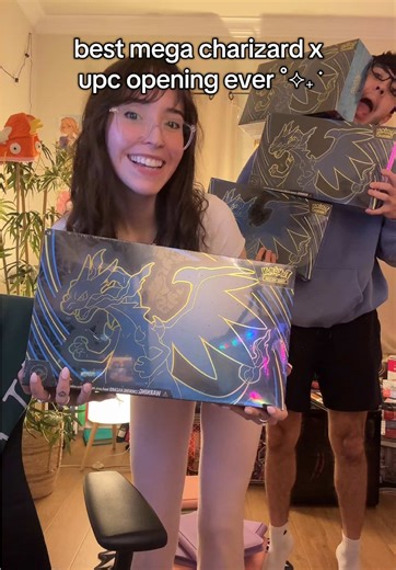 opening mega charizard x ex ultra premium collection 😳 #pokemoncards