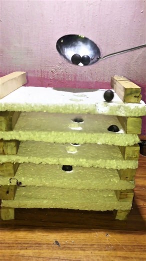 Satisfying Melt: Glowing Metal Ball vs. Styrofoam" #asmr #experiements #satisfying