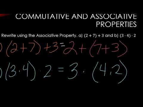 Commutative and Associative Property (Addition and Multiplication)