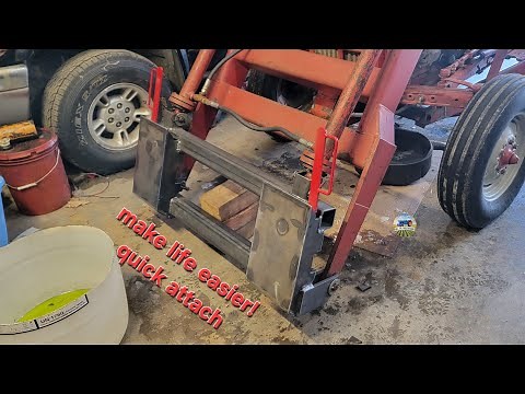 quick attach conversion for old tractor loader