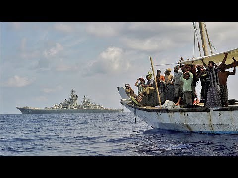 Sea fight: the military destroy pirates (оverfilling)