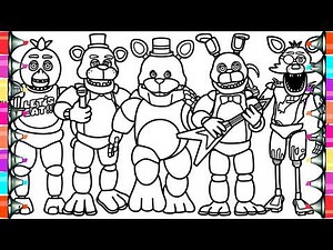 FAST FREDBEAR in Hello Neighbor FNAF / Five Nights at Freddy's Coloring Pages / NCS Music
