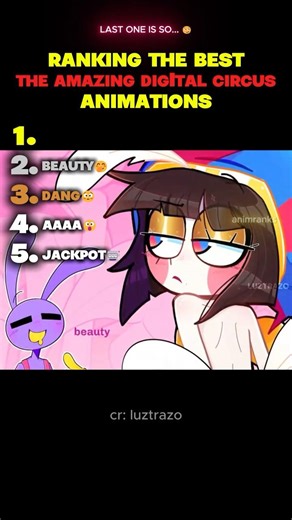 Ranking The Best The Amazing Digital Circus Animations #theamazingdigitalcircus #tadc #animation