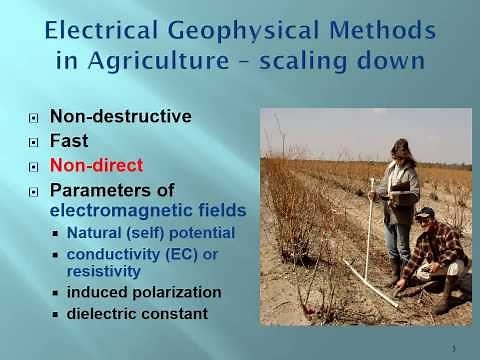 Geophysical Methods of Electrical Resistivity and Self-Potential in Agriculture