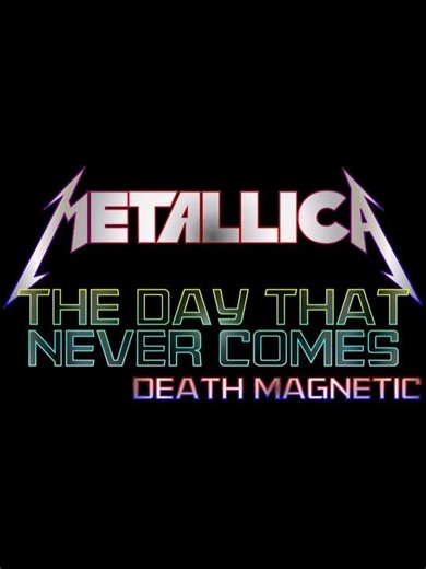 Metallica - THE DAY THAT NEVER COMES #metallica #usa #metal #Hammett #ulrich #hetfield #live #music