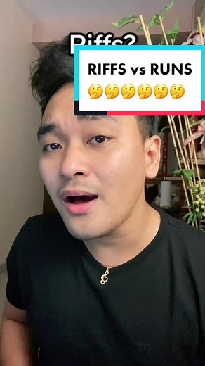 Reply to @boo0oon RIFFS vs RUNS 🤔 #HowTo #Sing #riffsandruns