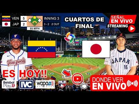 🔴 LIVE: VENEZUELA vs JAPAN | 2026 World Baseball Classic | Where to Watch the Quarterfinals: Vene...