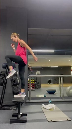 Unweighted step up with forward drive, from lunge position