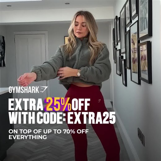 Extra 25% off SITEWIDE on top of up to 70% off everything! Use code: EXTRA25 🚨The Gymshark Black Friday Sale is your excuse to go all-in on gym essentials 🤩 Fits styled by @hattiebourn | Gymshark
