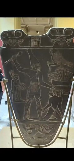 The Palette of King Narmer symbolized unification of Upper and Lower Egypt #narmer #palette #egypt