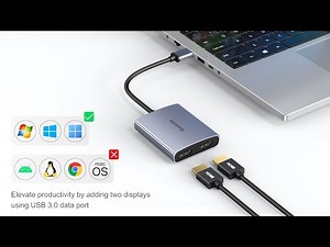 Qwiizlab USB 3.0 to HDMI Video Adapter for Multi-Monitors