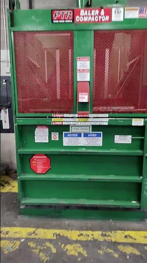 PTR Vertical Baler Compactor 60" Cardboard Crusher 10HP