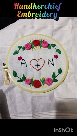 Easy Handkerchief Design#craft #handmade #shortvideo