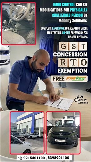 Retro-Fitment for Physically Challenged | Handicap GST Concession & RTO #adaptedvehicle for Disabled
