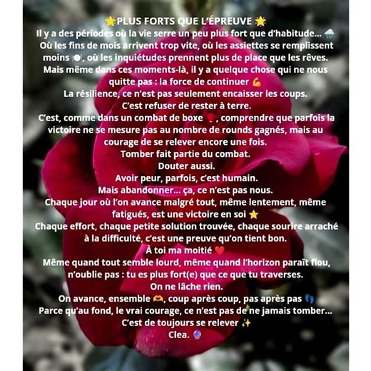 🌟PLUS FORTS QUE L’ÉPREUVE 🌟