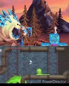 Olaf And Snoopy Get Chase By Marshmallow And Muck Monster