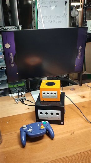 Finished a Spice Orange GC Mini today. #gamecube #gamecubemini | Multi Game System