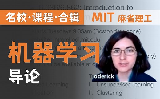 【双语字幕 资料下载】MIT 6.036 | 机器学习导论(2020·完整版)