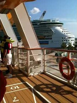 Disney Dream general alarm w/ Freedom of the Seas joining