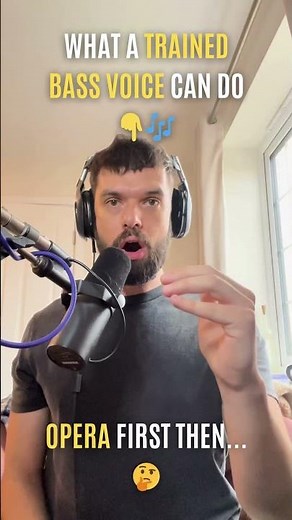 What a Trained Bass Voice Can Do 😳👇 | From Mozart to Never Enough