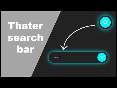 Build the Thater Search Bar — HTML/CSS (Floating Placeholder)