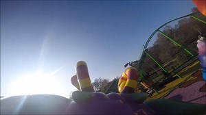 🎢😄 A front ride view on this exciting family coaster in Critter Creek. | Paultons Park