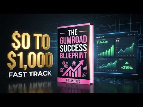 The Ultimate 2026 Guide: How to Earn $1,000/Month on Gumroad (Masterclass)