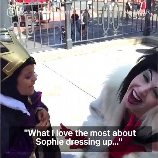 This 4-year-old loves dressing up as Disney villains.