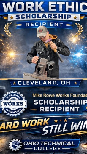 Big moment for our Welding student Evan Ernst. 🔥 He recently earned the Work Ethic Scholarship through the Mike Rowe Works Foundation, and we sat down with Evan and Tanya from Career Services to talk about how he made it happen and what’s next in his journey through the skilled trades. 🛠️ Huge thanks to Mike Rowe and the Mike Rowe Works Foundation for continuing to back the trades and invest in students who put in the work. 💪 This is what work ethic looks like. Hard work still wins. ⚙️ @miker