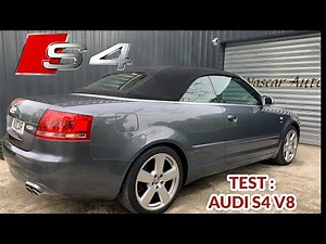 Test : Audi S4 V8 4.2 Quattro 344 ch Cabriolet ✅Essai Complet Stock Sound tiptronic / S4 B7 Review