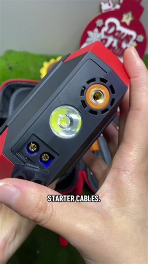 Jump starter car kit with compeessor and phone charging capabilities. Works on most trucks too. Gas or diesel engines. #jumpstarter #caraccessories #truckaccessories #automotive