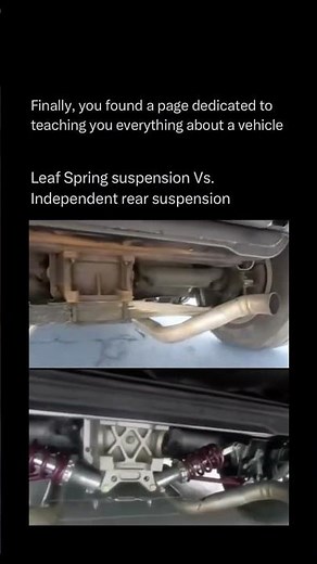 The difference between leaf spring suspension and independent rear suspension (IRS)