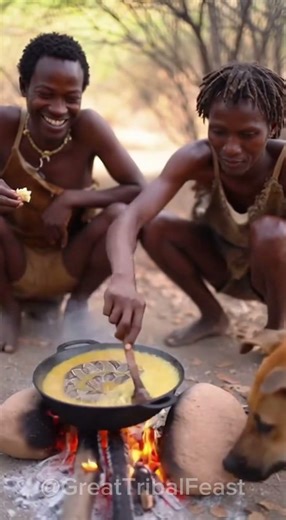 Snake Curry?! 😱 Tribal Cooking in the Wild #africantribe #SnakeCurry#WildCooking#TribalFood