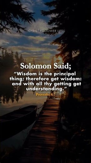 Get Wisdom ✨ And with It, Get Understanding | Proverbs 4:7 #jesuschrist #bibleverses #godsaid