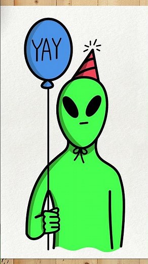 COMO DESENHAR UM E.T | Extraterrestre | Alienígena | Passo a Passo Simples e Fácil