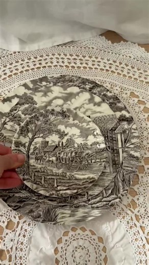 Vintage Myott Royal Mail Staffordshire Dark Brown Dinnerware Set - Etsy