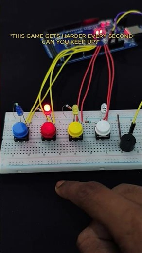 Arduino Color Memory Game 🎮 Build | 4 Button LED Challenge | DIY Tech Project #Arduino
