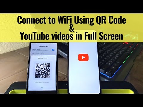 How to Connect to WiFi Using QR Code on Android in Realme Phone and YouTube Videos in full screen