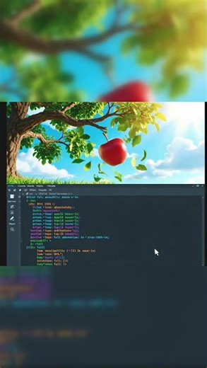 When developers get bored of gravity 🍎💻 #coding #shorts