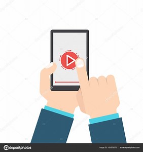 Tablet pc with video player icon