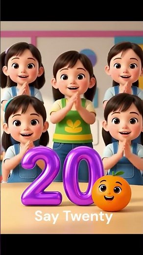 Number 20 for Kids | Learn Number 20 with Cute Animation & Counting | 3D Pencil Writing for Children