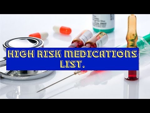 high risk medications in acute care settings # high alert medications used in hospitals.