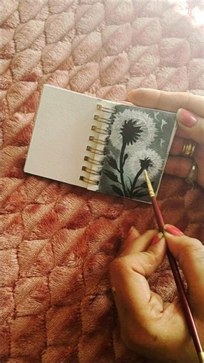 Mini Art 🎨✨🖌️#shorts #art #minibook #painting
