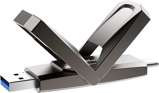 Netac US5 512GB Externe tragbare USB SSD Typ-c und USB 3.2 Schnittstelle Geschwindigkeit bis zu 550MB/s für Smartphones und Notebook-Computer, Festkörper Laufwerk