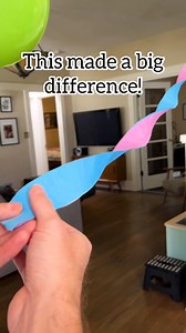 🎉 Use chopsticks to effortlessly hanging multiple colors of streamers at once! #birthday #celebration #partydecor #partyideas #party | Jeff & Lauren