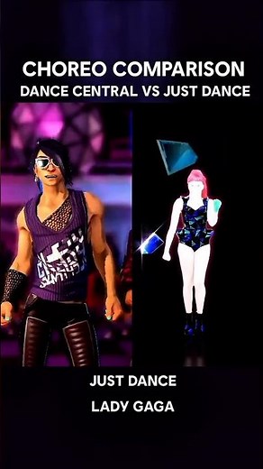 Just Dance Lady Gaga - Dance Central vs Just Dance Choreo | Who Did It Best? #shorts #explore #fypシ