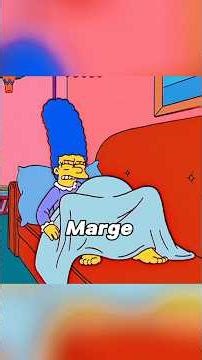 Marge lay on the couch giving birth